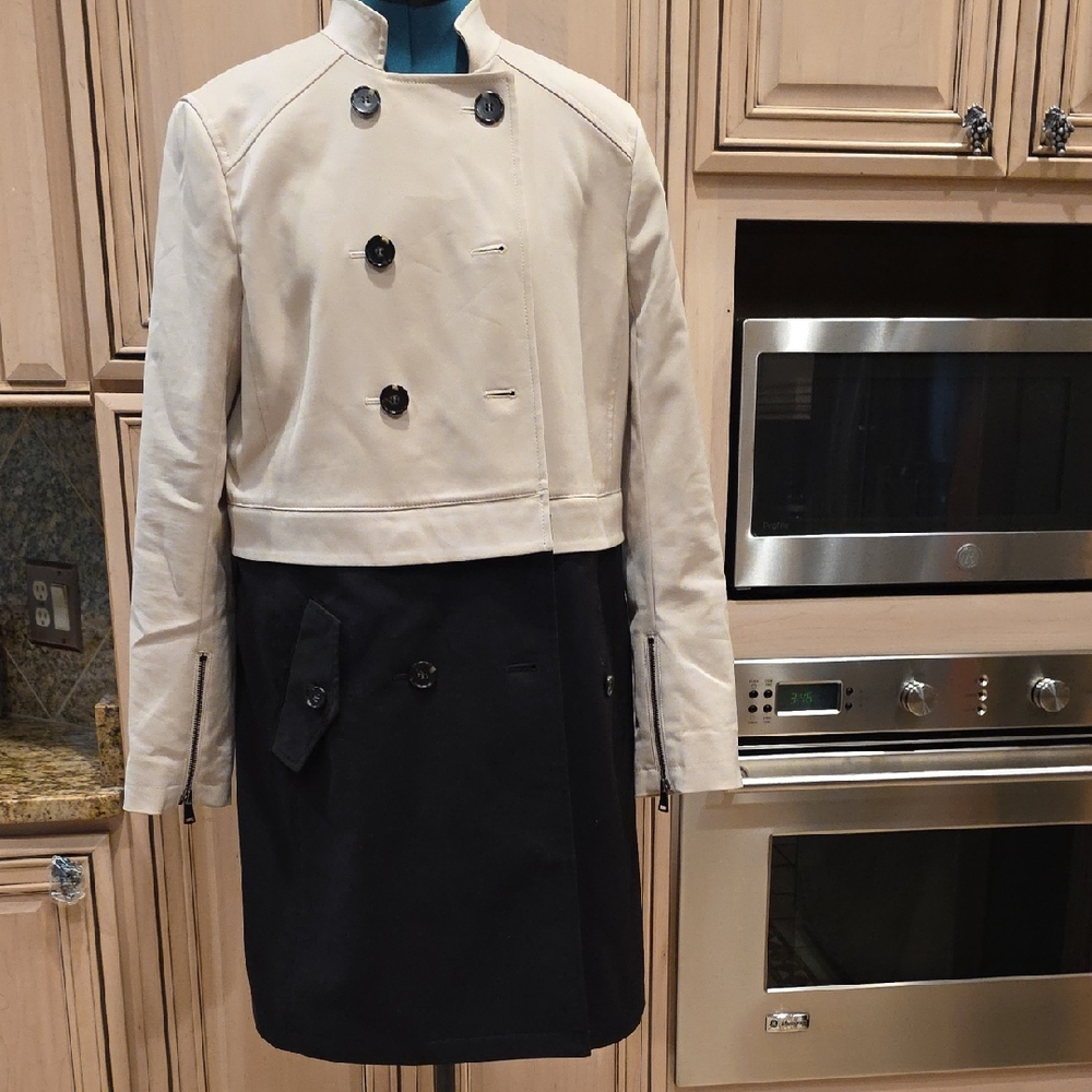 Ann Taylor 2 Tone Trench Coat - SZ M